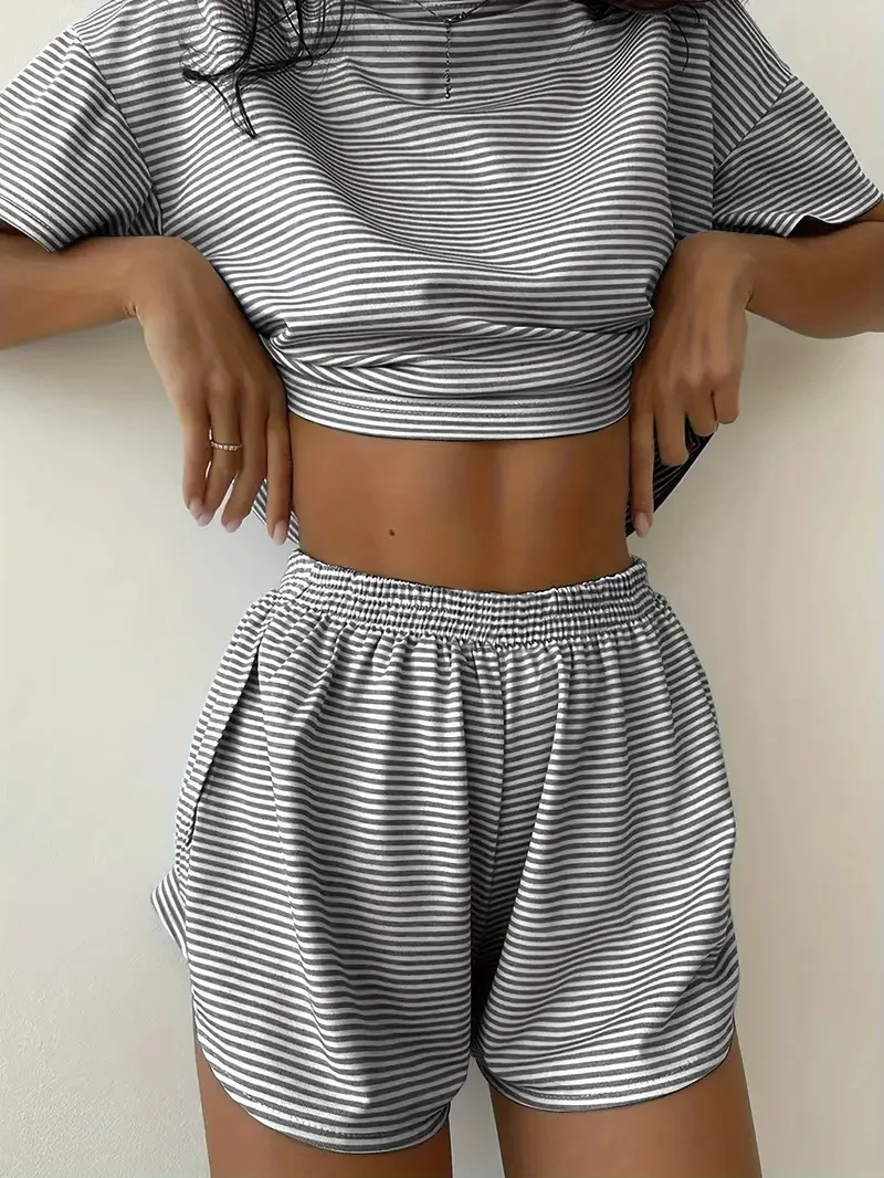 2 Piece Shorts Split Loungewear